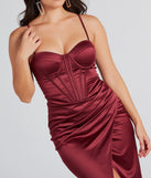 Emmaline Formal Satin Bustier Long Dress