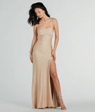 Quincy A-Line High Slit Formal Dress