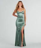 Bristol Formal Satin Lace-Up Dress