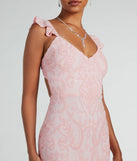 Own the spotlight in the Estella V-Neck Column Long Sequin Formal Dress, a pink formal dress crafted to deliver luxe style for summer weddings, Army Balls, or any special event.