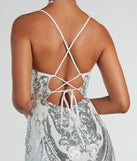 Margaux Lace Up Mermaid Sequin Formal Dress