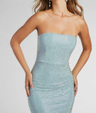 You'll be the best dressed in the Brittney Strapless Rhinestone Long Formal Dress as your fall formal dress with beautiful and unique details from Windsor.