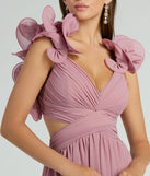 You'll feel stylish and confident in the Anne Marie Lace-Up Ruffle A-Line Chiffon Formal Dress as your Winter Formal Dress to stand out at your dance or event.