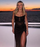Shayla Strapless Corset Lace Formal Dress