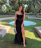 Own every entrance in the Shayla Strapless Corset Lace Formal Dress, a party dress perfect for milestone birthdays and grad parties, or dancing through summer nights and unforgettable bachelorette celebrations.