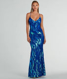Make the big day unforgettable with the Acacia Iridescent Sequin Lace-Up Formal Dress, a gorgeous royal blue bridesmaid dress that balances elegance and affordability.