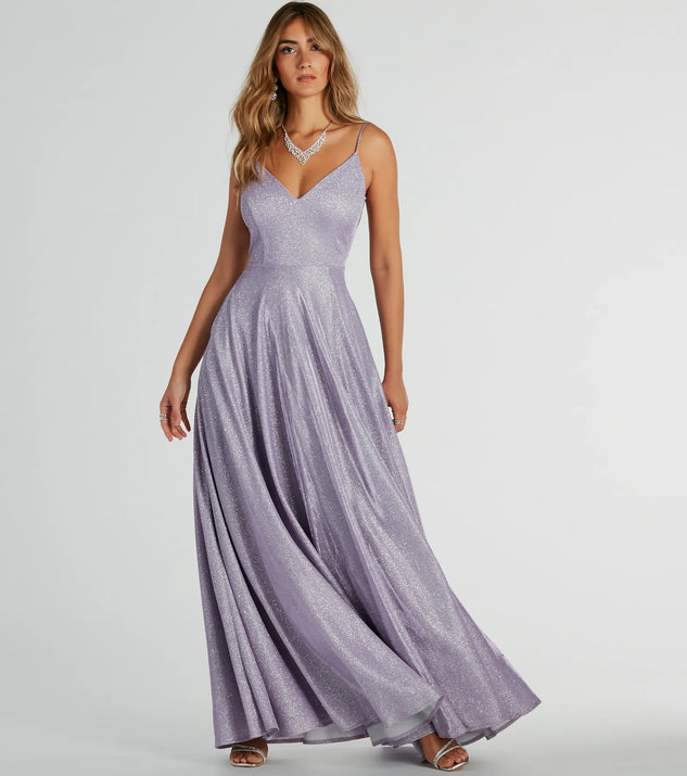 Sally Lattice Back A-Line Ball Gown
