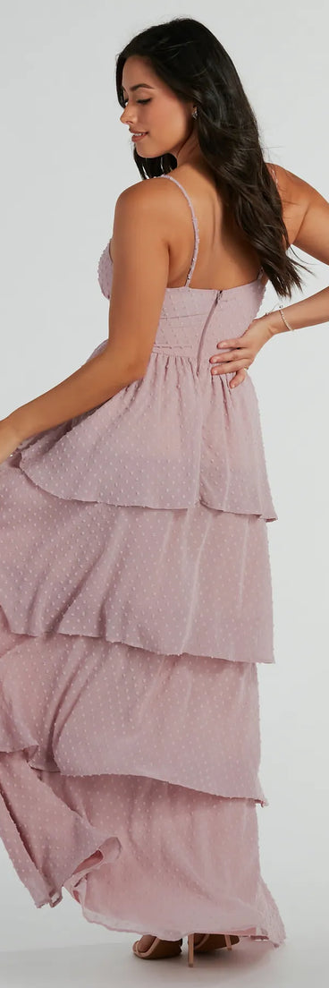 Revamp your 2025 wardrobe with this chic addition, the Kasey V-Neck Ruffled A-Line Chiffon Formal Dress in pink, perfect for elevating your style in the new year.