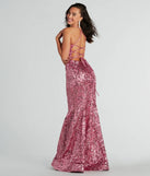 Revamp your 2025 wardrobe with this chic addition, the Saskia Lace-Up Mermaid Sequin Satin Formal Dress in mauve, perfect for elevating your style in the new year.