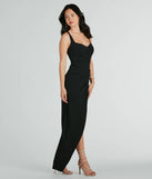 You'll feel stylish and confident in the Nanali Formal Crepe Sweetheart Wrap Long Dress as your Winter Formal Dress to stand out at your dance or event.
