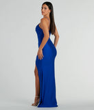 You'll be the best dressed in the Kensie Formal Surplice V-Neck Dress as your summer formal dress with unique details from Windsor.