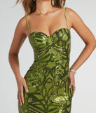 Sielle Bustier Mermaid Sequin Formal Dress