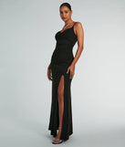 Whether it's the color or silhouette of the Hillary Sweetheart A-Line Crepe Formal Dress, this black bridesmaid dress is a gorgeous pick for a maid-of-honor or to create a bridal party look ready to celebrate!