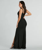 Revamp your 2025 wardrobe with this chic addition, the Sara Sleeveless Mermaid Crepe Long Formal Dress in black, perfect for elevating your style in the new year.