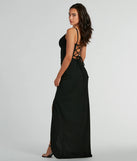 Revamp your 2025 wardrobe with this chic addition, the Samaria Lace Up Slim Crepe Formal Dress in black, perfect for elevating your style in the new year.