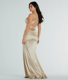 Whether it's the color or silhouette of the Loraine Sweetheart Wrap Mermaid Satin Formal Dress, this gold bridesmaid dress is a gorgeous pick for a maid-of-honor or to create a bridal party look ready to celebrate!