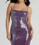 Alaia Lace-Up Mermaid Ombre Sequin Formal Dress