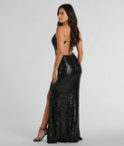 Rosalina Strappy Back Sequin Mermaid Dress