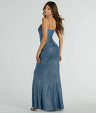Step into Prom 2025 in a slate prom dress, where unique Windsor accents and the standout Harley Sleeveless Cutout Bodycon Glitter Formal Dress style come together.