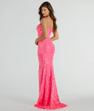 You'll be the best dressed in the Elliana Formal Sequin Mermaid Dress as your summer formal dress with unique details from Windsor.