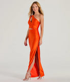 Whether it's the color or silhouette of the Avery One Shoulder Cutout Slim Formal Dress, this orange bridesmaid dress is a gorgeous pick for a maid-of-honor or to create a bridal party look ready to celebrate!