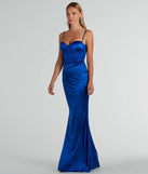 Whether it's the color or silhouette of the Jaiden Bustier Rhinestone Satin Formal Dress, this royal bridesmaid dress is a gorgeous pick for a maid-of-honor or to create a bridal party look ready to celebrate!