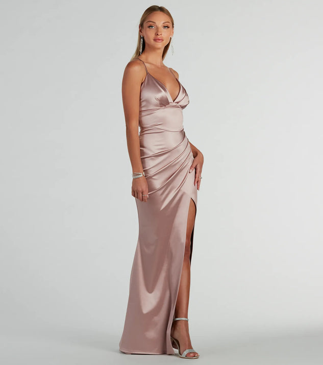 ワンピース A FERRETTI FW25 Lace satin dress (A04136627 0555) Aeffe_2Farticle_imgs_2FAEF252U