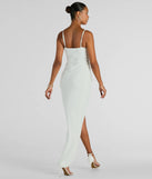 Revamp your 2025 wardrobe with this chic addition, the Darcie Sweetheart Ruffle Slim Crepe Formal Dress in white, perfect for elevating your style in the new year.