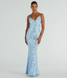 You'll feel stylish and confident in the Steffanie V-Neck Sequin Bead Mermaid Formal Dress as your Winter Formal Dress to stand out at your dance or event.