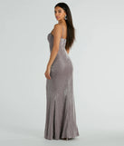 Step into Prom 2025 in a lavender prom dress, where unique Windsor accents and the standout Athena Corset Mermaid Glitter Formal Dress style come together.