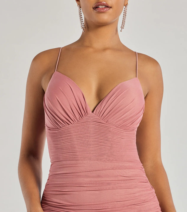 Lexi Formal Mesh Lace-Up Mermaid Long Dress | Windsor