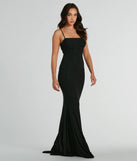 Turn heads at Prom 2025 in this black prom dress, where statement-making details meet the iconic style of the Colleen Lace Up Mermaid Glitter Formal Dress .