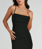 Make a bold statement in the Colleen Lace Up Mermaid Glitter Formal Dress in black, the perfect spring dress for weddings, cocktail hours, nights out, and/or seasonal celebrations.