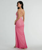 Revamp your 2025 wardrobe with this chic addition, the Kate Strappy Back Ombre Glitter Formal Dress in pink, perfect for elevating your style in the new year.