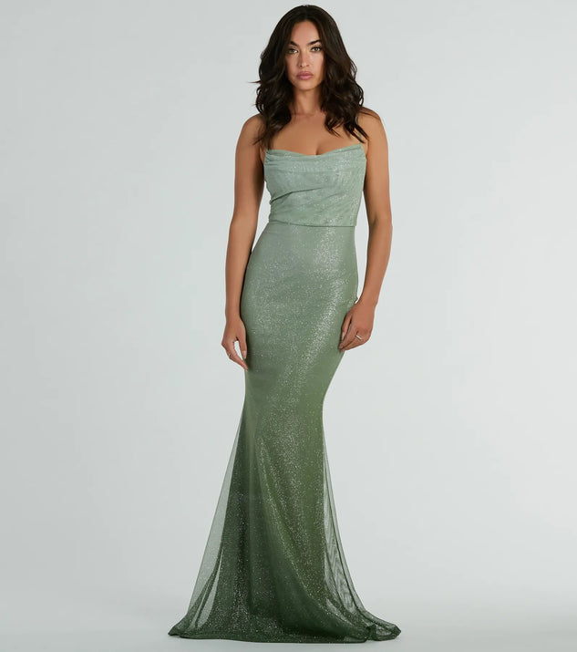 Kenia Ombre Glitter Mesh Mermaid Dress | Windsor Kenia Ombre Glitter Mesh Mermaid Dress | Windsor