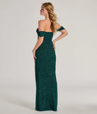 Revamp your 2025 wardrobe with this chic addition, the Tamara Off-The-Shoulder Mermaid Glitter Formal Dress in hunter green, perfect for elevating your style in the new year.