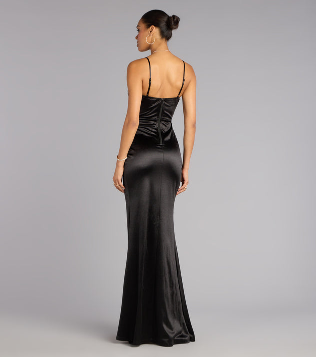 Stacie Satin Corset Wrap Formal Dress | Windsor Stacie Satin Corset Wrap Formal Dress | Windsor
