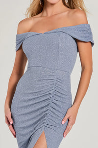 meryl formal glitter long dress Meryl Formal Glitter Column Dress