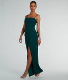 Whether it's the color or silhouette of the Christie Sleeveless Slim Crepe Formal Dress, this hunter bridesmaid dress is a gorgeous pick for a maid-of-honor or to create a bridal party look ready to celebrate!