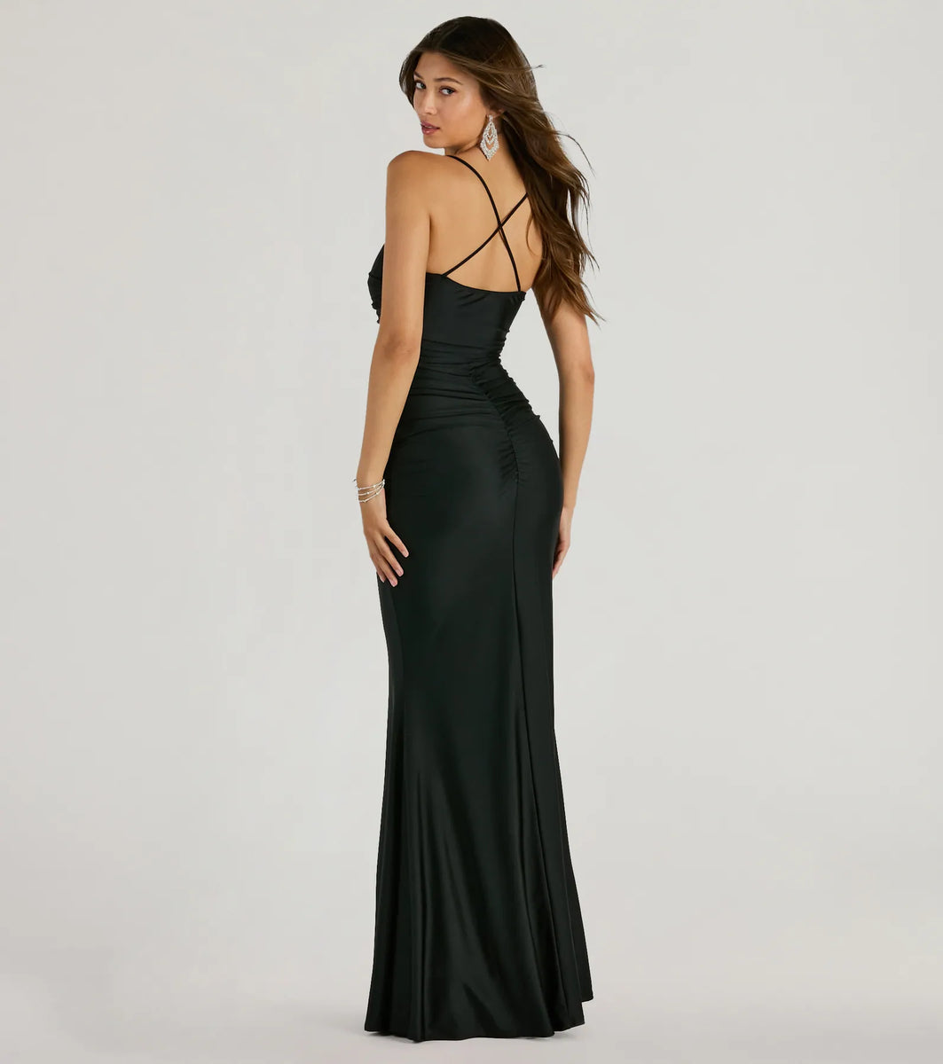 Satin Sweetheart Ruched Mermaid Wedding Dress