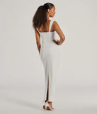 Revamp your 2025 wardrobe with this chic addition, the Monae Sleeveless Slim Long Crepe Formal Dress in white, perfect for elevating your style in the new year.