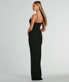 You'll be the best dressed in the Fran Formal Crepe Sweetheart Long Dress as your summer formal dress with unique details from Windsor.