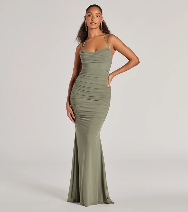 Jae Formal Mesh Ruched Mermaid Long Dress | Windsor Jae Formal Mesh Ruched Mermaid Long Dress | Windsor