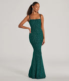 Whether it's the color or silhouette of the Jade Lace-Up Mermaid Glitter Formal Dress, this hunter bridesmaid dress is a gorgeous pick for a maid-of-honor or to create a bridal party look ready to celebrate!
