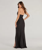 Revamp your 2025 wardrobe with this chic addition, the Autumn Asymmetrical Cowl Neck High Slit Mermaid Dress in black, perfect for elevating your style in the new year.