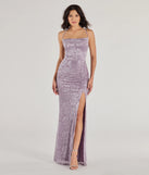 Own every entrance in the Kehlani Formal Floral Lace Slit Mermaid Dress, a lavender party dress perfect for milestone birthdays and grad parties, or dancing through summer nights and unforgettable bachelorette celebrations.