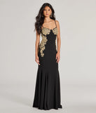 Whether it's the color or silhouette of the Susan Sweetheart Applique Crepe Mermaid Formal Dress, this black bridesmaid dress is a gorgeous pick for a maid-of-honor or to create a bridal party look ready to celebrate!