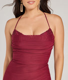 Make a bold statement in the Hadlee Sweetheart Halter Mermaid Mesh Formal Dress in wine, the perfect summer dress for weddings, cocktail hours, nights out, and/or seasonal celebrations.