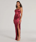 Whether it's the color or silhouette of the Amelia Formal Satin Embroidered Dress, this wine bridesmaid dress is a gorgeous pick for a maid-of-honor or to create a bridal party look ready to celebrate!