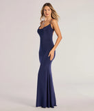 Revamp your 2025 wardrobe with this chic addition, the Anya Formal Strappy Open-Back Mermaid Dress in navy, perfect for elevating your style in the new year.